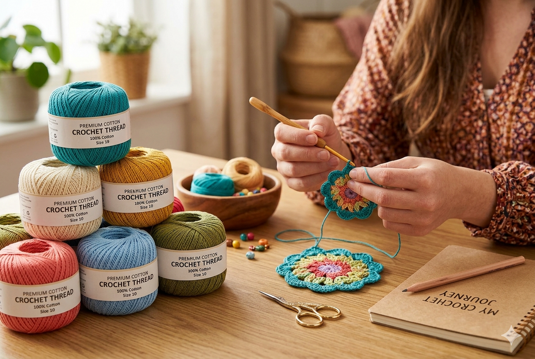 Crochet Cotton Thread: The Complete Guide for Indian Crafters by Damodaram Enterprise