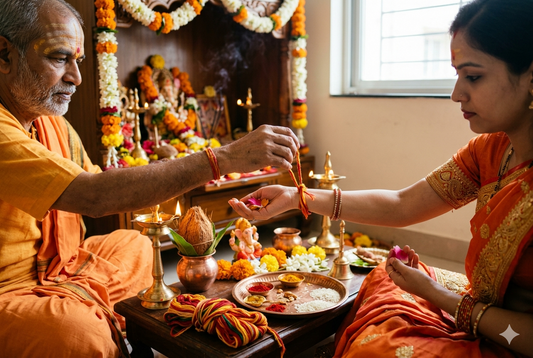 Pooja Thread: The Sacred Cotton Thread for Hindu Rituals, Protection, and Divine Blessings