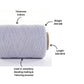 DAMODARAM 0.8mm Elastic Thread Cone for Making Jewelery, Bracelet, Necklace Beading Art Craft & DIY Projects (Each 500 MTR)