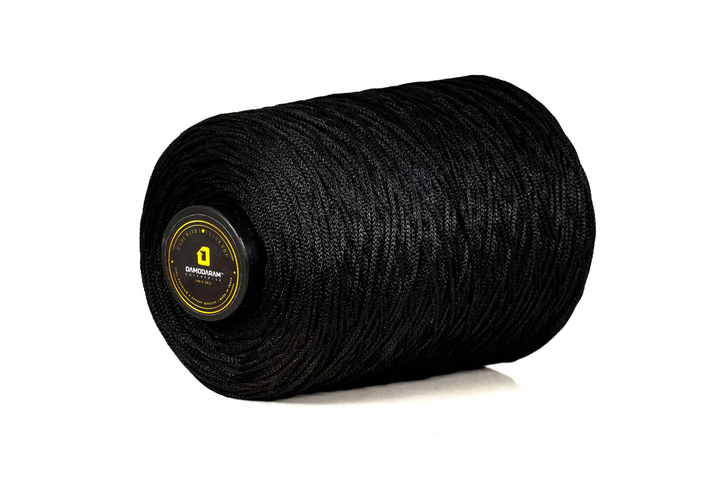 1mm Nylon Knitted Macrame Thread Cord/Dori For Art Craft & DIY Projects (Black)