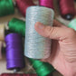 Rainbow Metalic Crochet Thread