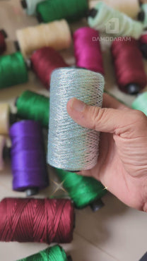 Rainbow Metalic Crochet Thread