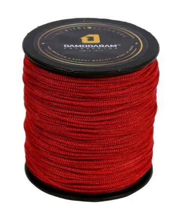 1mm Nylon Macrame Thread Cord/Dori For Art Craft & DIY Projects (Red)