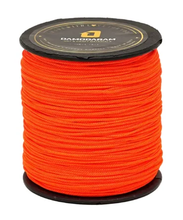 2mm Nylon Macrame Thread Cord/Dori For Art Craft & DIY Projects (Fluorecent Neon Orange)