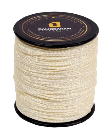 2mm Nylon Macrame Thread Cord/Dori For Art Craft & DIY Projects (Cream Ivory)