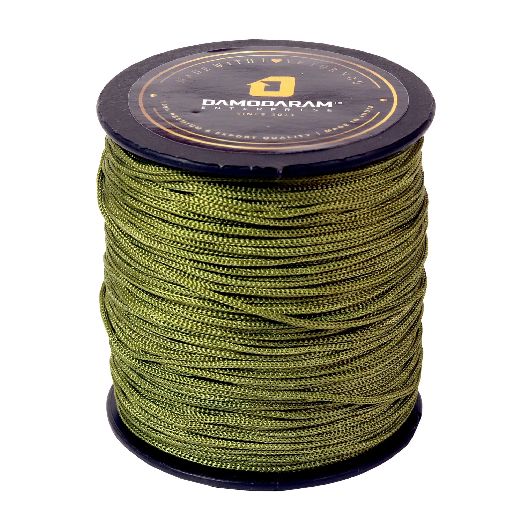 1mm Nylon Macrame Thread Cord/Dori For Art Craft & DIY Projects (Mehandi)