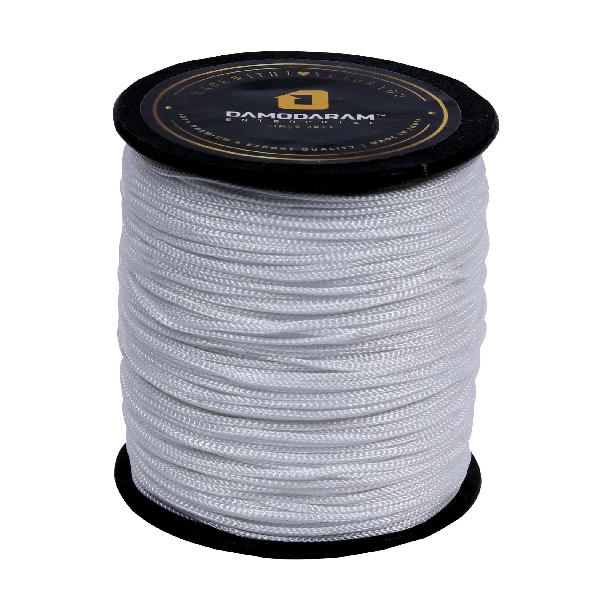 1mm Nylon Macrame Thread Cord/Dori For Art Craft & DIY Projects (White)