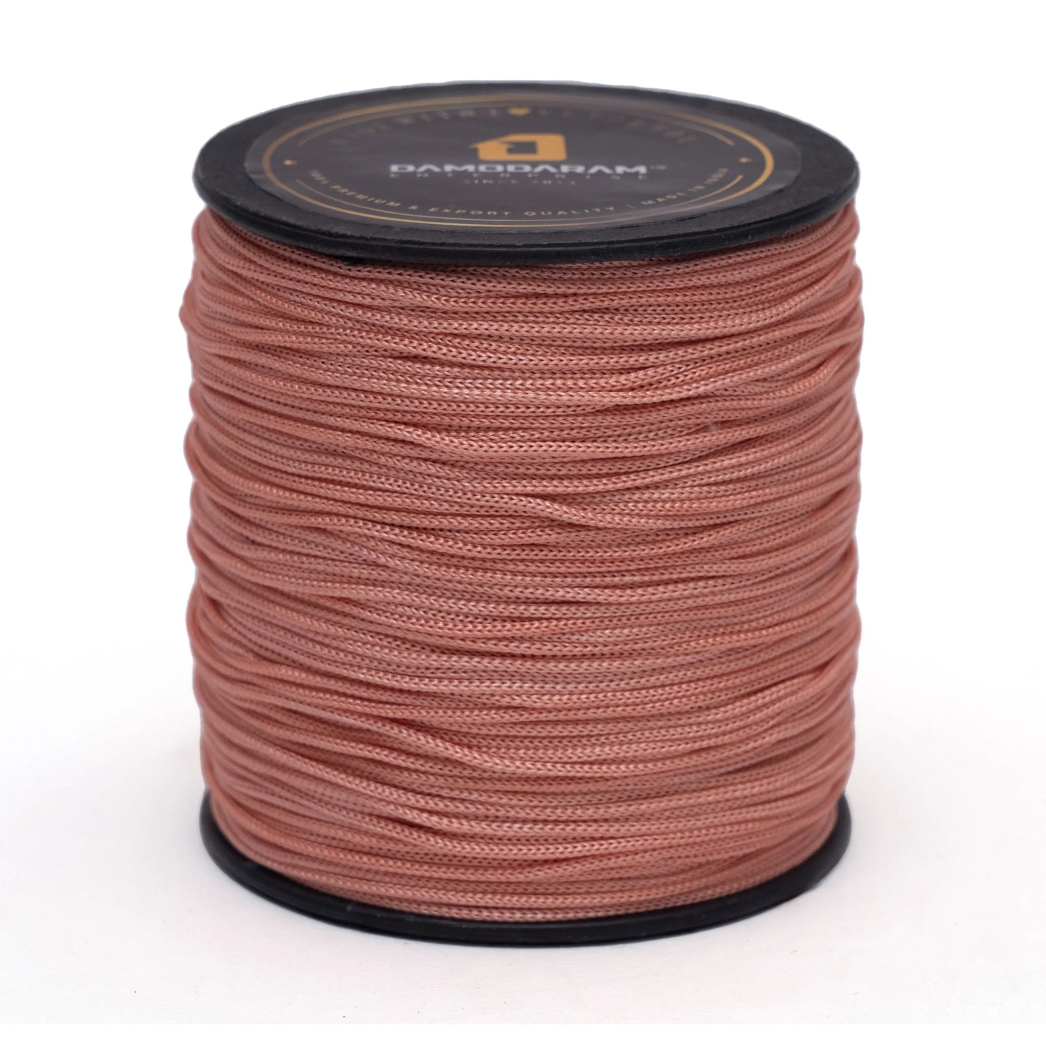 1mm Nylon Macrame Thread Cord/Dori For Art Craft & DIY Projects (Peach)