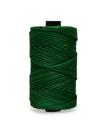2.5mm Braided Polyester Macrame Thread Cord (80 MTR, Green)